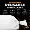 Xpose Safety Heavy Duty Sand Bags with Tie Strings Empty Woven Polypropylene Sandbags for Hurricane Flood Protection, 100 lb Capacity, 14" x 26", White, Pack of 100 view 4