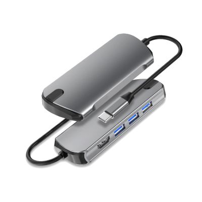 YIORYO 4 in 1 USB Hub Type-C USB Hub Multi Splitter Adapter 4 Ports USB Hub Expander High Speed Transmission Plug and Play for PC Computer