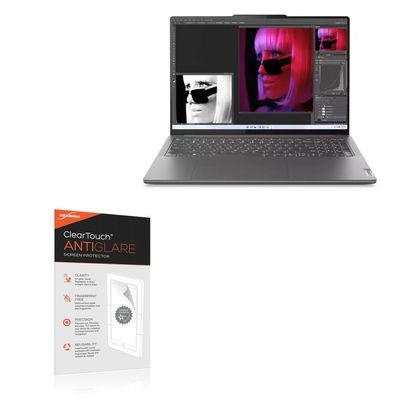 BoxWave Screen Protector Compatible with Lenovo Slim Pro 9i (16 in - 83C0) - ClearTouch Anti-Glare (2-Pack), Anti-Fingerprint Matte Film Skin
