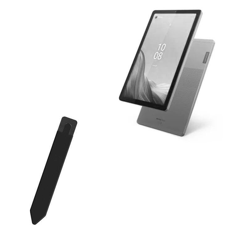 BoxWave Stylus Pouch Compatible with Lenovo Tab M9 - Stylus PortaPouch, Pen Stylii Holder Carrier Portable Self-Adhesive - Jet Black