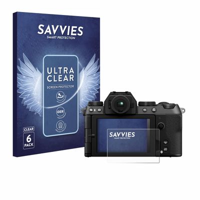 Savvies Screen Protector Compatible with Fujifilm X-S20 Protection Film Clear 6-Pack