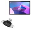 BoxWave Smart Gadget Compatible with Lenovo Tab P11 Pro Gen 2 - AllReader SD Card Reader, microSD Card Reader SD Compact USB - Jet Black view 1