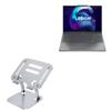 BoxWave Stand and Mount Compatible with Lenovo Legion 7 AMD (RX 6700M) - Executive VersaView Laptop Stand, Ergonomic Adjustable Viewing Angle Metallic Riser - Metallic Silver view 1
