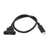 NFHK Type-C USB 3.0 USB-C Male to Micro 3.0 Type-B Female Screw Mount Type Extension Cable 5Gbps view 1