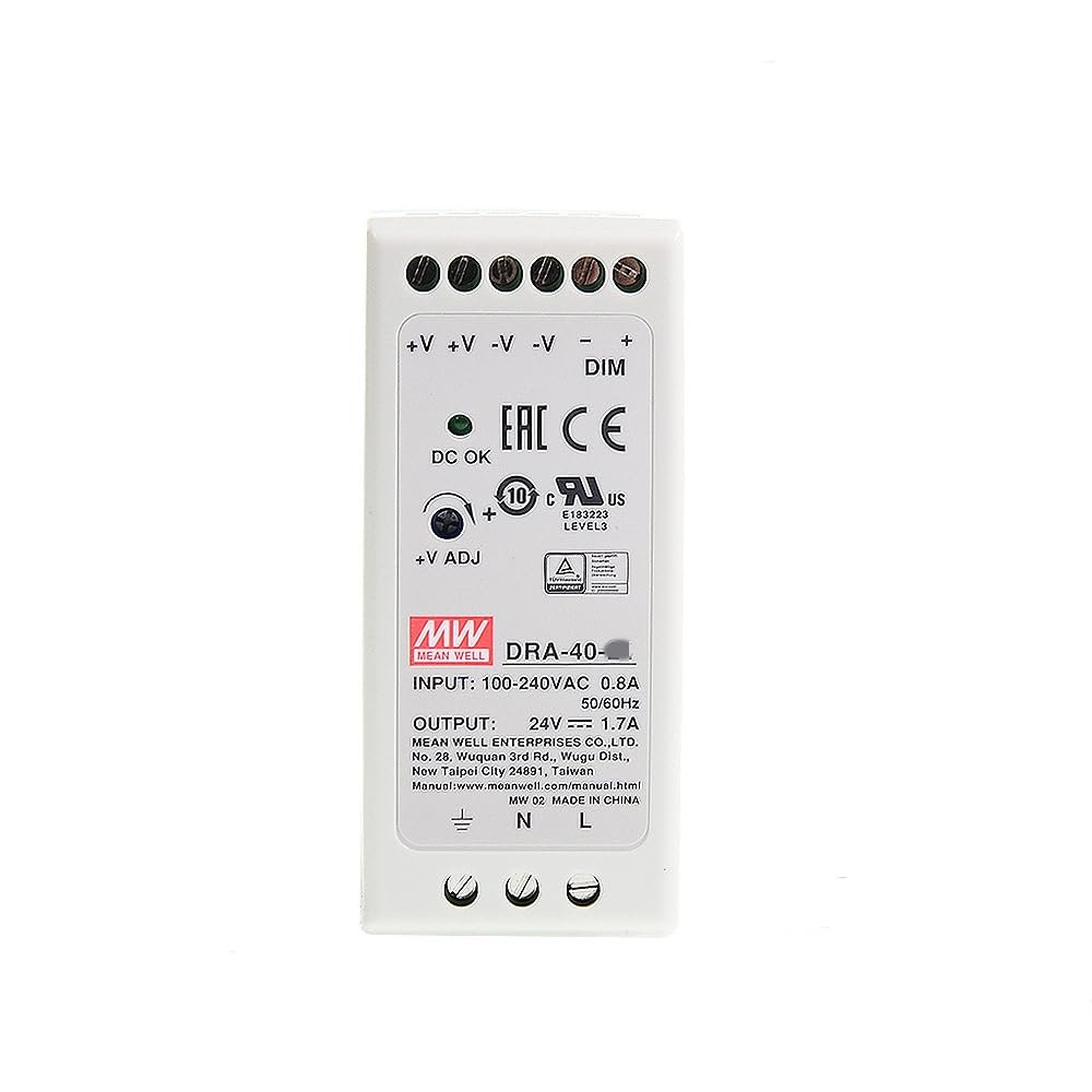 Mean Well DRA 40W 1.7A Switching Power Supply DRA-40-24
