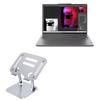 BoxWave Stand and Mount Compatible with Lenovo Slim Pro 9i (16 in - 83C0) - Executive VersaView Laptop Stand, Ergonomic Adjustable Viewing Angle Metallic Riser - Metallic Silver view 1