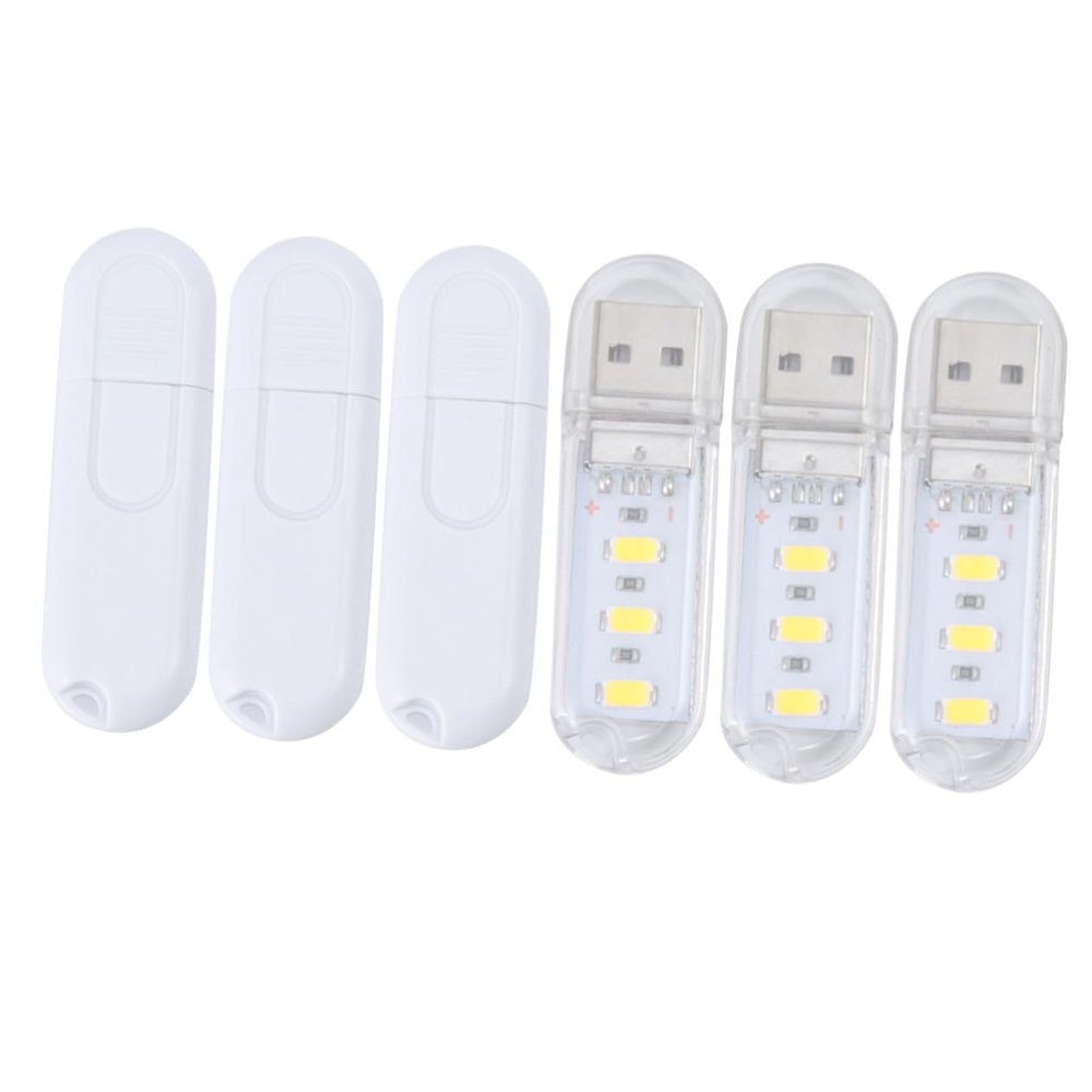 DOITOOL 6pcs USB Night Light Portable Led Reading Lamp Touch Control Mini Desk Light for Home Dorm School USB Design Easy to