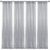 28FT-4PCS Silver Sequin Backdrop Curtains Panels, Photography Backdrop Glitter Curtains Fabric Background for Christmas Wedding Party Decor view 1