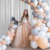 28FT-4PCS Silver Sequin Backdrop Curtains Panels, Photography Backdrop Glitter Curtains Fabric Background for Christmas Wedding Party Decor view 4