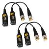 Bealuffe Video Balun 2 Pairs for CVI/TVI/AHD/CVBS 720P 1080P 4MP 5MP 8MP, Video Balun BNC connector to UTP CAT5/5E/6 RJ45 for CCTV Surveillance Camera Systems