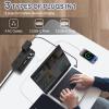 Desk Clamp Power Strip USB C - Multi Plug Outlet Extender Desktop Power Strip Surge Protector - Set of 2 (Black, White) view 2