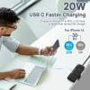 Desk Clamp Power Strip USB C - Multi Plug Outlet Extender Desktop Power Strip Surge Protector - Set of 2 (Black, White) view 3
