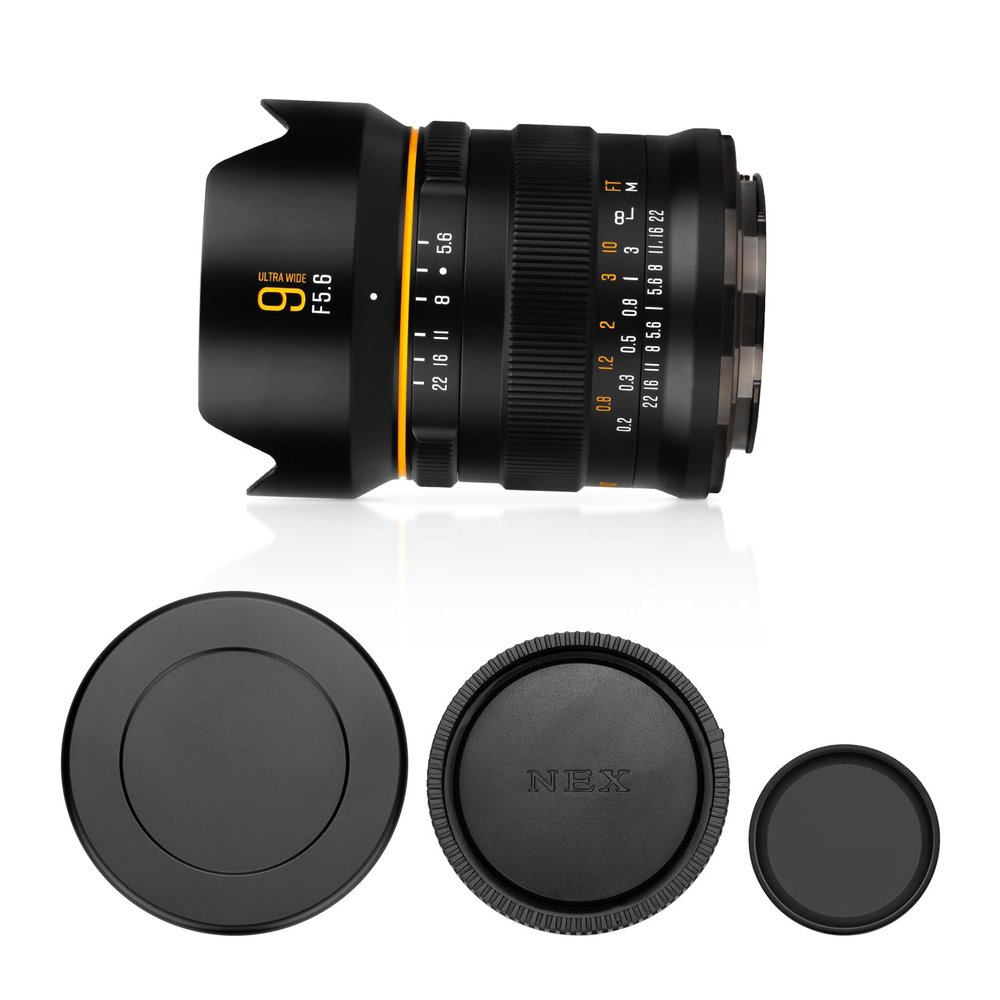 Brightin Star 9mm F5.6 L-Mount Lens for Leica Panasonic Sigma, Full Frame 132 Ultra Wide Angle Manual Focus Prime Mirrorless Camera Lens for SL SL2 T TL TL2 TL18 CL LUMIX S1 S1R S1H
