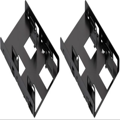 Corsair Dual SSD Mounting Bracket (3.5 Internal Drive Bay to 2.5", Easy Installation) Black (Pack of 2)