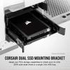 Corsair Dual SSD Mounting Bracket (3.5 Internal Drive Bay to 2.5", Easy Installation) Black (Pack of 2) view 2