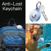 JETech 4 Pack Waterproof Case for AirTag 2nd/1st Generation (2026/2021) with Keychain, Full Body Anti-Scratch Air Tag Keyring Holder Cover for Kids (Black/Clear/Pink/Blue) view 4