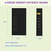 Powerjc Travel Step Down Power Adapter Voltage Converter 220V to 110V 1500W with Smart 4 USB Port Charging for Hair Dryer view 2