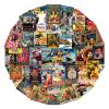 100 pcs Vintage Posters Nostalgic Vinyl Skateboard Cool Retro Stickers no Repeat Notebook Guitar Trolley case Waterproof car Graffiti Stickers view 1