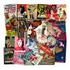100 pcs Vintage Posters Nostalgic Vinyl Skateboard Cool Retro Stickers no Repeat Notebook Guitar Trolley case Waterproof car Graffiti Stickers view 2