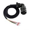 Applicable MR-PWCNS5CBL3M Servo High Power Motor Cable High Power 2000-3000W Motor Cable 3m view 1