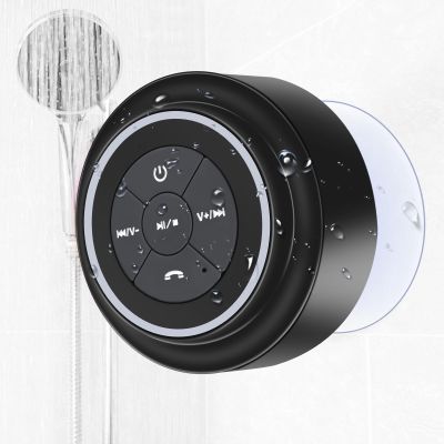 TDLIRH Waterproof Shower Speaker, Portable Bluetooth Speaker with Suction Cup, IPX7 Waterproof Wireless Speaker Teen Boys Gift Ideas for Shower Bathroom, Pool, Travel, Beach
