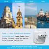 2 Pack Italy Travel Plug Adapter, VINTAR Foldable Italy Power Adapter with 2 AC Outlets 1 USB and 2 USB C Ports, 3 Prong Grounded Type L Plug Adapter for US to Italy Rome Uruguay Chile view 3