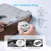 VINTAR Foldable European Travel Plug Adapter, 2 Pack Type C Plug Adapter view 2