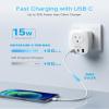 VINTAR Foldable European Travel Plug Adapter, 2 Pack Type C Plug Adapter view 4