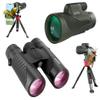 12x42 HD Binocular(1pack) and 12x56 HD Monocular(1pack) with Universal Phone Adapter - High Power with Super Bright and Large for Bird Watching Hunting Outdoor Sports Travel view 1