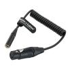 Alvin's Cables Mini XLR 3 Pin Male to XLR 3 Pin Female Coiled Audio Cable for Blackmagic Pocket Cinema Camera BMPCC 4K/6K, Video Assist 4K, Sharp 8K Cam view 1
