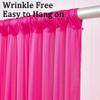 10ft x 10ft Wrinkle Free Hot Pink Backdrop Curtains for Parties, Polyester Photo Backdrop Drapes 2 Panels 5x10ft for Weddings Birthday Photography Party Background Baby Shower Decor view 3