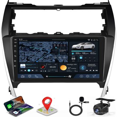 Car Radio for Toyota Camry 2012-2014: Support CarPlay Android Auto 5GWiFi GPS Bluetooth FM/AM DSP SWC Mirror Link Backup Camera