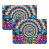 Abstract Mushroom Colorful Mandala Laptop Sleeve,Cute Laptop Sleeves 13 Inch,Puffy Laptop Protective Case for Apple Mac Pro/13'' MacBook Air 2022-2018,Waterproof view 3