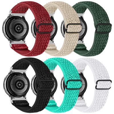 FitTurn Compatible with Amazfit Bip 6/Bip 5 Bands Elastic Adjustable Nylon Fabric Strap Replacement Bracelet Stretch Soft Strap Wristbands Loop Accessories Women Men