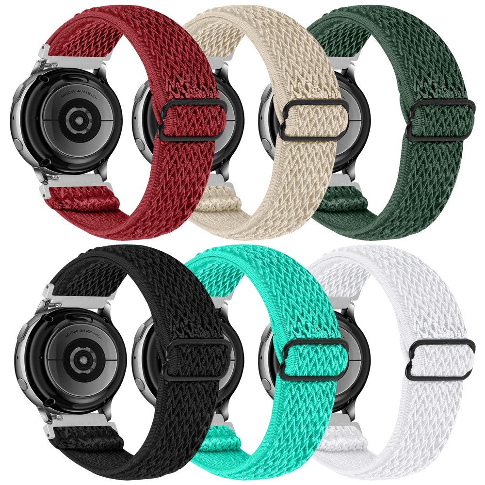FitTurn Compatible with Amazfit Bip 6/Bip 5 Bands Elastic Adjustable Nylon Fabric Strap Replacement Bracelet Stretch Soft Strap Wristbands Loop Accessories Women Men