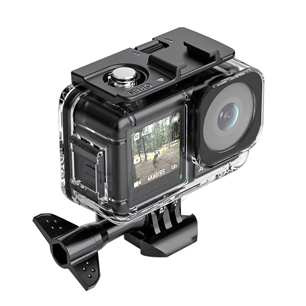 Waterproof Case for DJI Osmo Action 4/Osmo Action 3 Camera, 40M/131FT Underwater Diving Protective Shell with Bracket Waterproof Housing Case Accessories Kit for Osmo Action 3/4