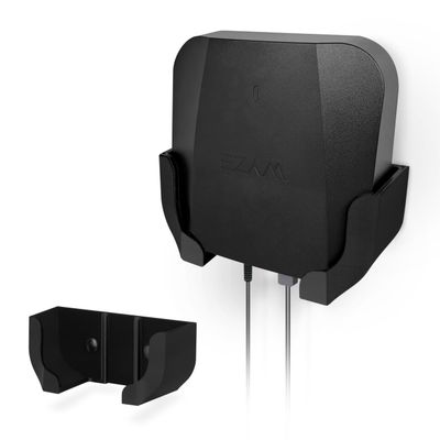 Wall Mount Compatible with Wyze PRO (AXE5400) Mesh Router Wi-Fi 6E Tri-Band, Easy to Install Holder Bracket, Reduce Interference & Clutter, Adhesive & Screw-in Mounting