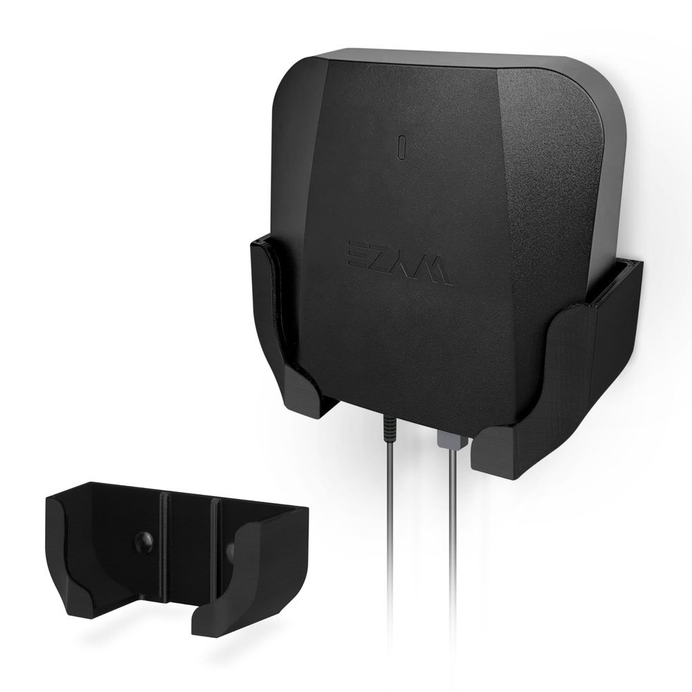 Wall Mount Compatible with Wyze PRO (AXE5400) Mesh Router Wi-Fi 6E Tri-Band, Easy to Install Holder Bracket, Reduce Interference & Clutter, Adhesive & Screw-in Mounting