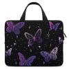 Laptop Bag Fantasy Purple Butterflies Laptop Case Computer Notebook Briefcase Messenger Bag with Adjustable Shoulder Strap 15.6 Inch view 1