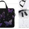 Laptop Bag Fantasy Purple Butterflies Laptop Case Computer Notebook Briefcase Messenger Bag with Adjustable Shoulder Strap 15.6 Inch view 3
