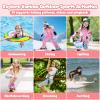 PROGRACE Kids Waterproof Camera - Birthday for 3-12 Year Old Girls 1080P HD Underwater Video Camera for Kids Pool Toys Toddler Digital Cameras with 32GB SD Card Pink view 3