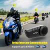 FreedConn KY PRO Motorcycle Bluetooth Headset, Helmet Intercom Communication Systems with CVC Noise Cancellation, IP65 Waterproof, 6 Riders 0.75mi/1200m intercom, 2 Pack view 3