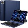MoKo Universal Tablet Case with QWERTY Keyboard for 9",9.7",10.1",10.2",10.4",10.5",10.9",11" Tablets, with Removable Wireless Bluetooth Keyboard&Pen Holder for iPad, Samsung, Fire, Pixel, Dark Blue view 1