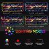 Mouse Pads Retro Neon City Large RGB Gaming Mouse Pad Colorful Lockedge Computer Fashion Kawaii Table Mat Rubber Nonslip,L-Large(11.8"X31.5") view 3