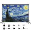 15x10ft Van Gogh Starry Night Photography Background Aesthetic Starry Night Oil Painting Abstract Art Rustic Home Decoration Birthday Party Baby Shower Wedding Photo Studio Props view 3