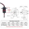 KEAAN 1PCS Mini Flange Slip Ring Dia.22mm 2A 2/4/6/8/12/18/24CH Channels Wires Conductive Ring Brush Slipring Rotating Electric Joint (Color : Dia 22mm 24CH 2A) view 4