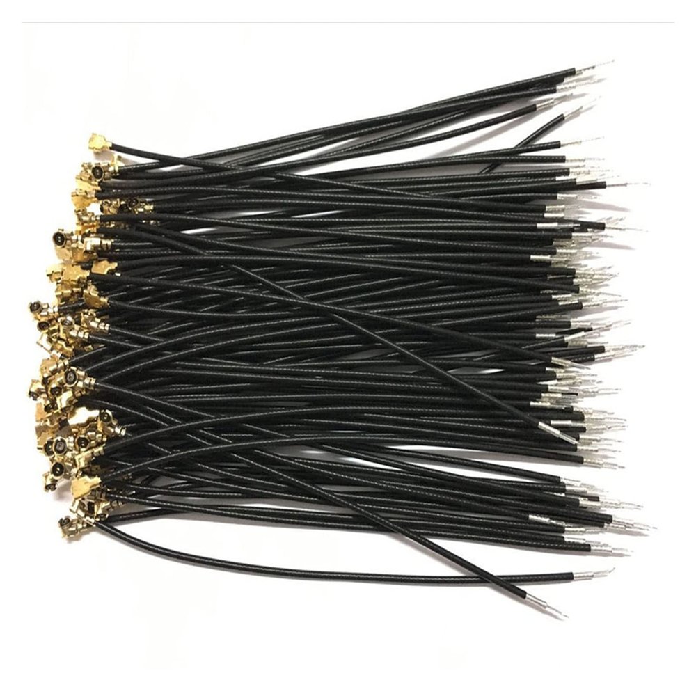 100pcs Black IPX IPEX u.fl Female Single-Head Connector 1.13 Cable 5cm 10cm 15cm 20cm 25cm 30cm IPX 1.13mm RG1.13 Cable(25cm)