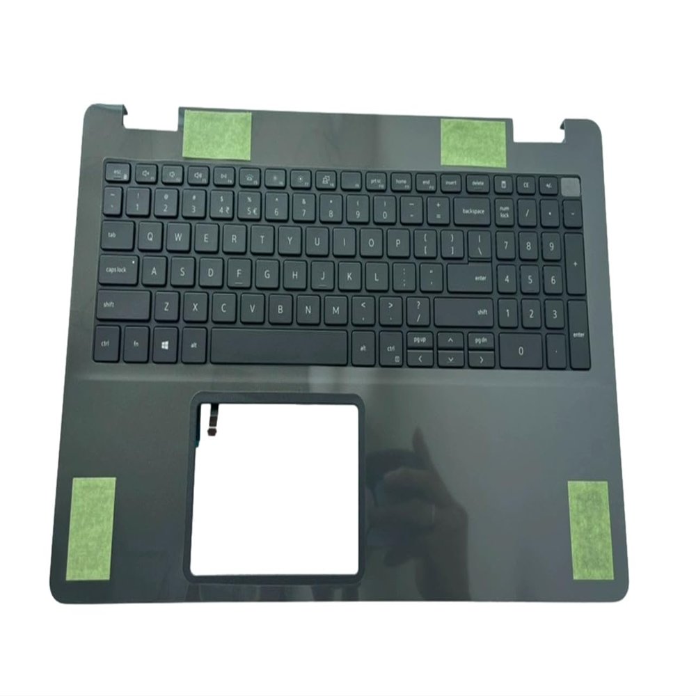 Bayjebu Replacement Parts for Dell Inspiron 3501 3505 15.6" Palmrest Keyboard Bezel US-English Backlit Without Type-C Slot Black 033HPP 0021CC 01FRFK