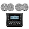 Wet Sounds WS-MC-5 3" Gauge Style AM/FM Stereo with 2.7" LCD Display with 2 Pairs Wet Sounds Recon 6 XW-W Recon Series 6.5" 60-Watt RMS Coaxial Speakers with White XW Grilles (Pair) view 1