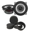 Alpine S2-S50 5.25" Type S Coax Speakers with Stinger RKFR5 Roadkill Fast Rings 5.25" view 1
